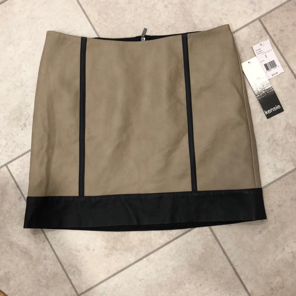 Kensie Leather Mini Skirt - NWT